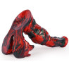 MONSTERED Gode Jofortix 23 x 7cm Noir et Rouge